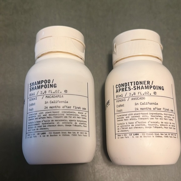 Travel size Le Labo Hinoki shampoo and conditioner set(Unused and unopened) - Picture 2 of 2